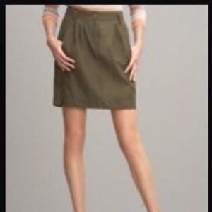 Banana Republic Silk Zipper Pocket Skirt